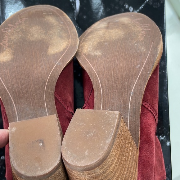 Sam Edelman Spiced Red Suede Bootie - Picture 8 of 9